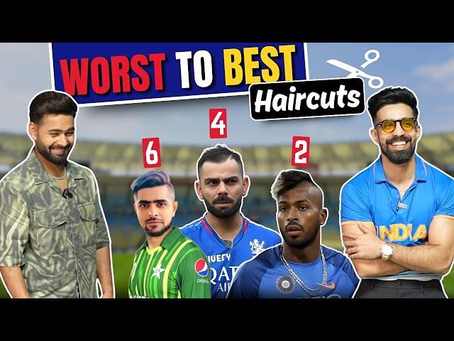 Me & Rishabh Pant RATES WORST To BEST HAIRSTYLES|Virat Kohli| World cup| Hardik Panday |Shubman Gill