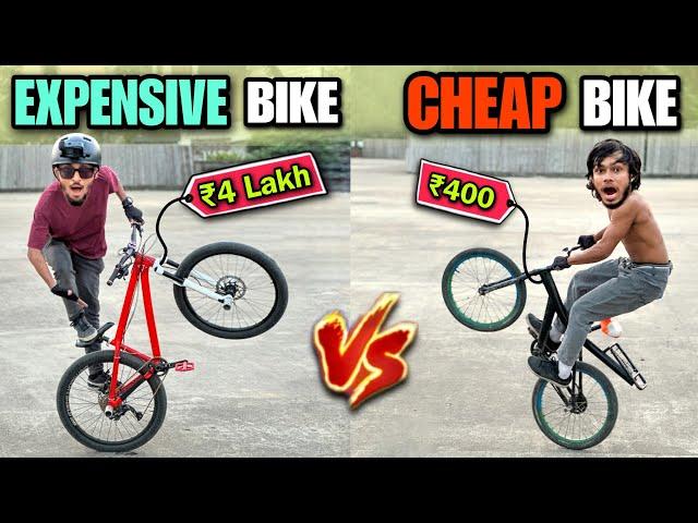 BATTLE OF THE BIKES | Cheap Vs. Expensive | Cycle Stunts