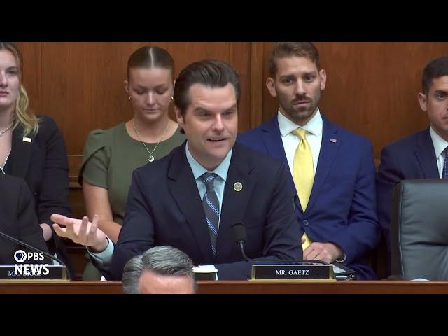 WATCH: Rep. Gaetz questions FBI Director Wray about Biden's fitness for office