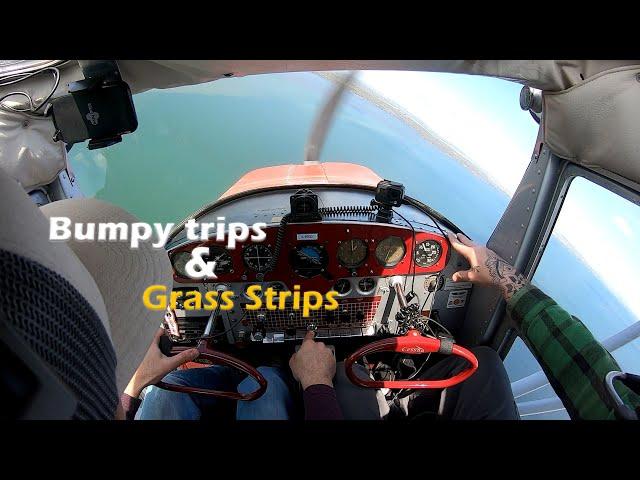 Cessna 140, Turbulent air, Grass strips & Grounded airplanes