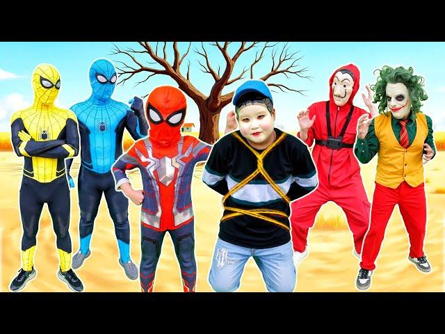 Spider-Man: Into The Spider-Verse (2025)#329|| KID SPIDER MAN Rescue Dad & JOKER From SQUID GAME