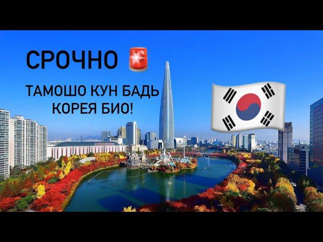 Срочно  тамошо Кун бадь Корея био!/#корея #таджикистан