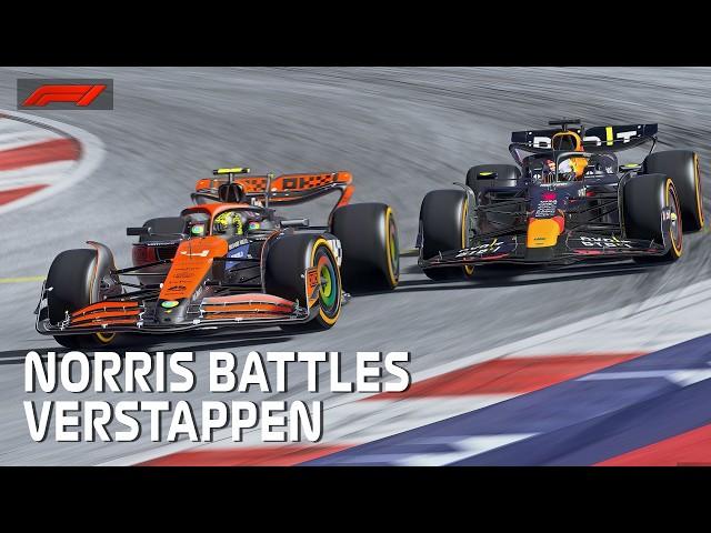 F1 Norris battles against Verstappen at Austrian Grand Prix Assetto Corsa