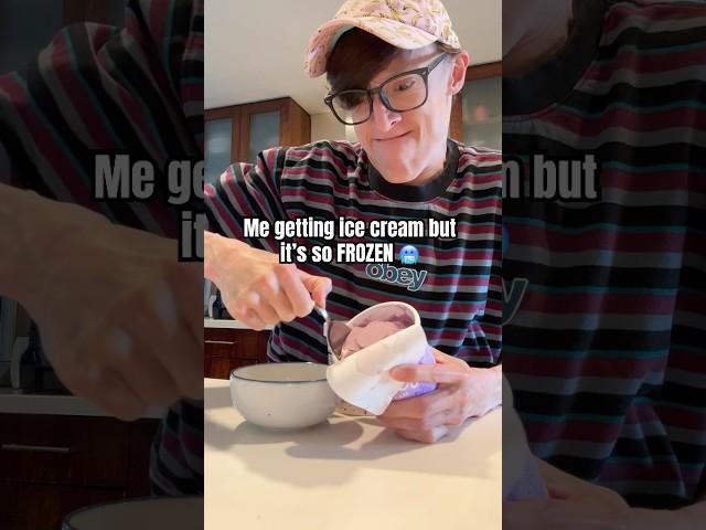 Trying to EAT Frozen Ice Cream #TheManniiShow.com/series