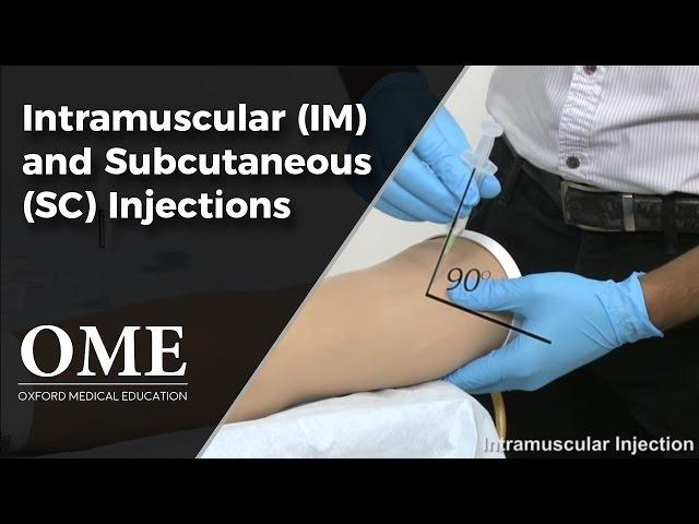 Intramuscular and Subcutaneous Injections - Clinical Skills