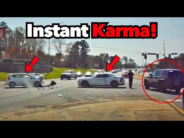 WHEN COPS ARE ON TIME | Instant Justice, Instant Karma & Police Chases Caught on Dashcam | Ep. #95