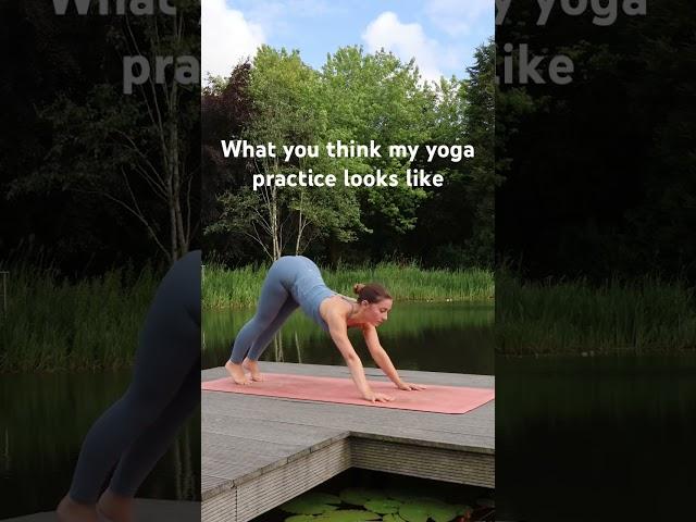 The reality of practicing yoga  am I right?