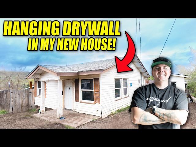 Hanging NEW Drywall In My OLD Home!