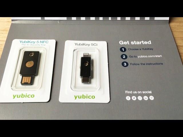 Yubico YubiKey 5 NFC & YubiKey 5Ci Secure Digital Keys Overview 12-28-19