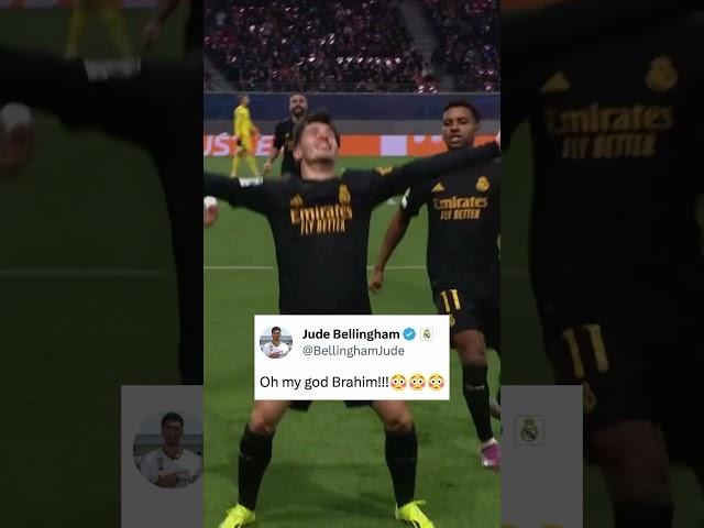 Jude Bellingham approval ️ Brahim Díaz is stepping up in his role!