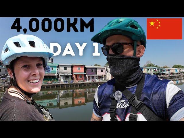 The Road to China BEGINS  Cycling Bangkok to Shanghai (EPISODE 1)