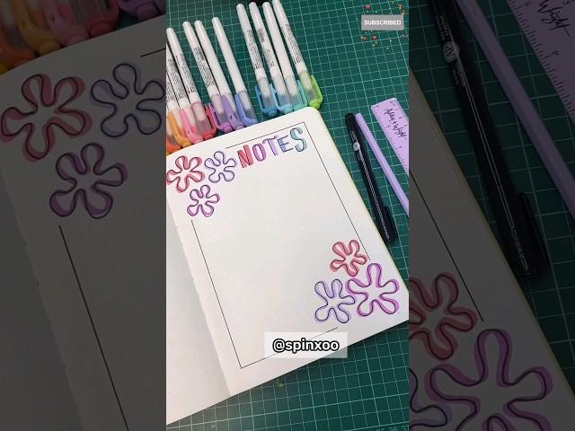How to take aesthetic notes  #shorts #notes #diy