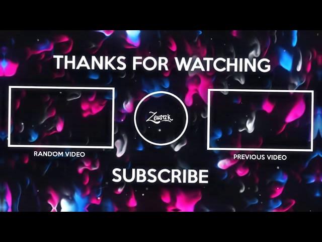 Free Outro Template #1 [END SCREEN NO TEXT]