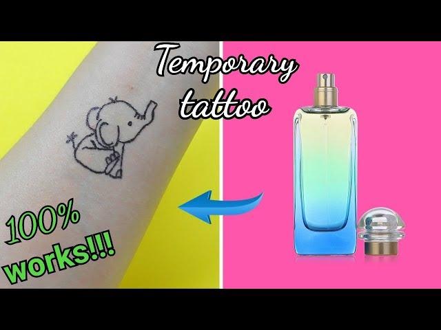 DIY Temporary TATTOO with PERFUME 100% WORKS!!!