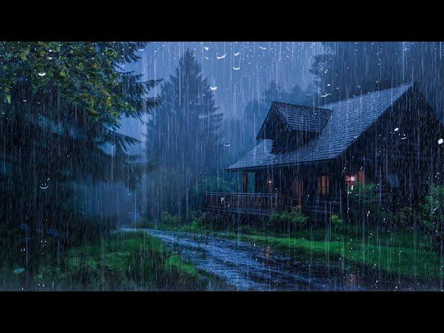 Gentle Night Rain - Rain Sounds For Sleeping - Beat Insomnia, Relax,Study, ASMR, Meditation