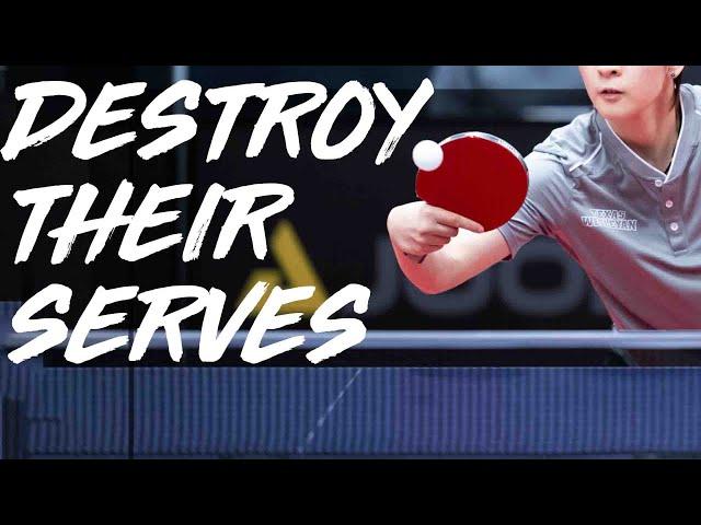 How to Attack the Serve with Pips | Table Tennis Tutorial