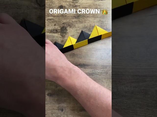 EASY PAPER ORIGAMI CROWN TUTORIAL | DIY PAPER CROWN STEP BY STEP | FOLDIG CROWN ORIGAMI | KING CROWN