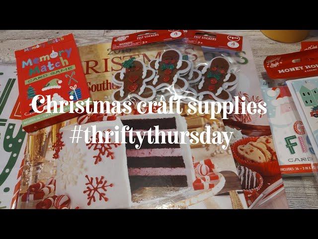 Thrifty Christmas Junk Journal Supplies / Craft Supplies #thriftythursday #christmas #haul