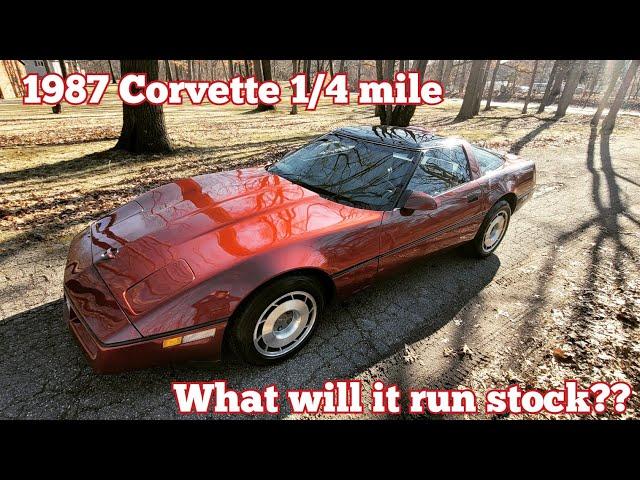 1987 Corvette Z52 0-60 & 1/4 mile (Dragy)