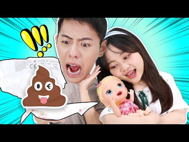 Baby Alive to eat Baby doll toy play | Xiaoling toys