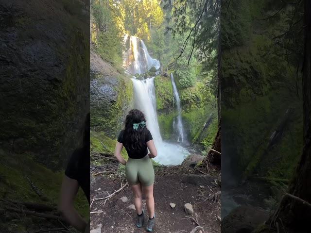 Beautiful waterfall in Oregon! #youtubeshorts #nature #beautifuldestinations #viralvideo