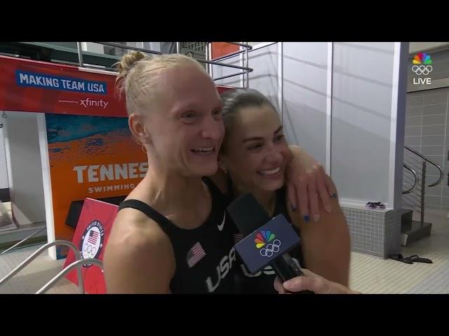 All the emotions: Divers Cook and Bacon react to Olympic berth | U.S. Olympic Diving Trials