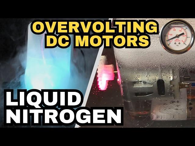 Overvolting DC-Motors. Vacuum, LN2, Butane and more of your suggestions! How fast will it spin?