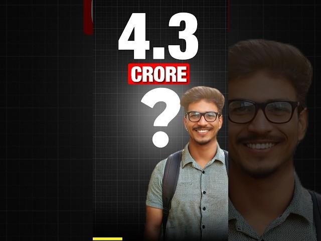 Reality of 4.3 CRORE Package in IIT | Highest Package of IITs | IIT Motivation #shorts