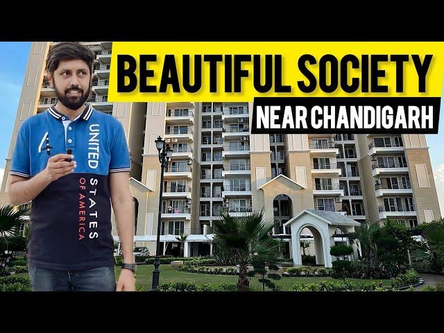 इतनी सुंदर Society  | 3 bhk luxury flats near chandigarh | Luxury flats in zirakpur