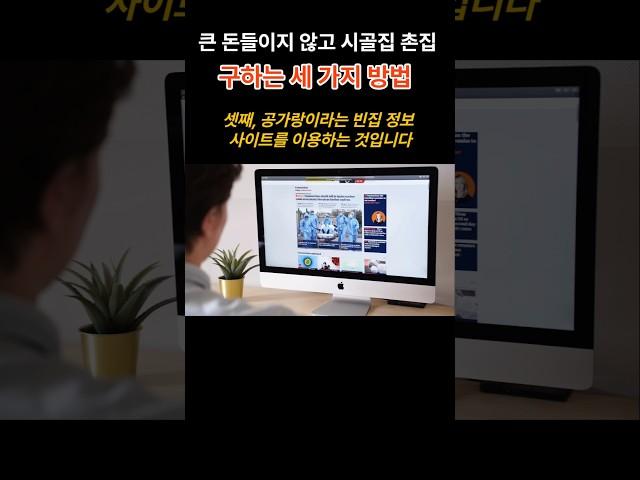 큰 돈들이지 않고 시골집 촌집 구하는 3 가지 방법 #착한부동산