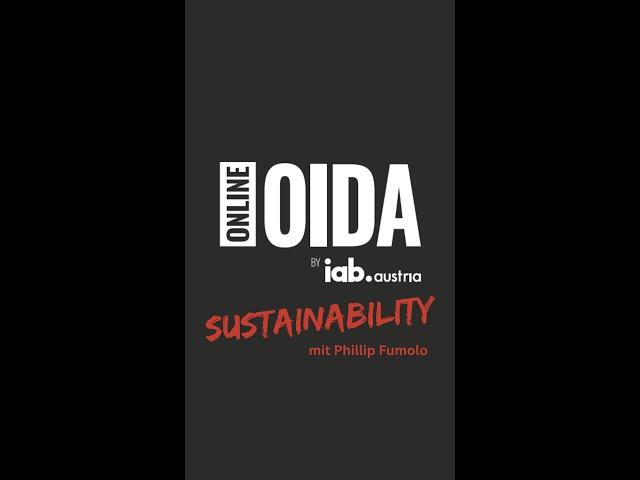 ONLINE OIDA | Sustainability mit Phillip Fumolo