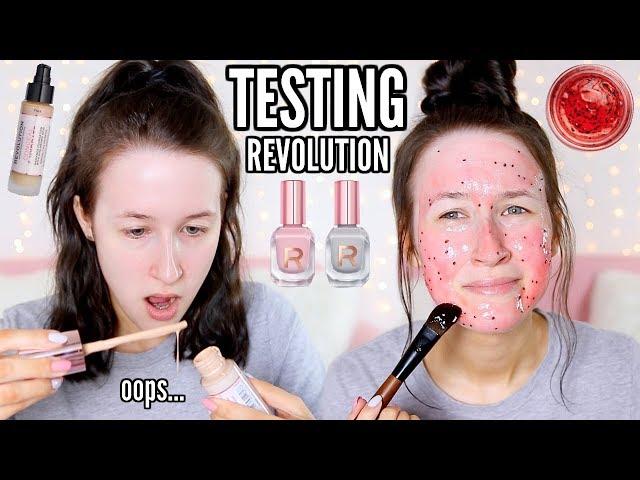 TESTING *NEW* REVOLUTION BEAUTY... (Makeup, Skincare, Nails)