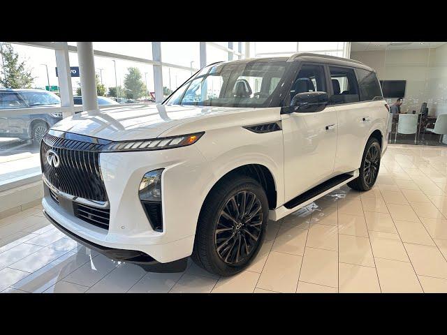 Radiant White 2025 INFINITI QX80 Autograph Walkaround