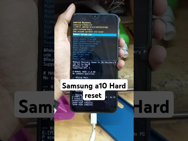 Samsung a10 hard reset kaise kare/ how to hard reset samsung a10 samsung a10 factory reset kaise kre
