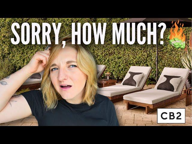let’s dupe the $4000+ Outdoor Lounger from CB2! | CAN I MAKE IT FOR CHEAPER?!