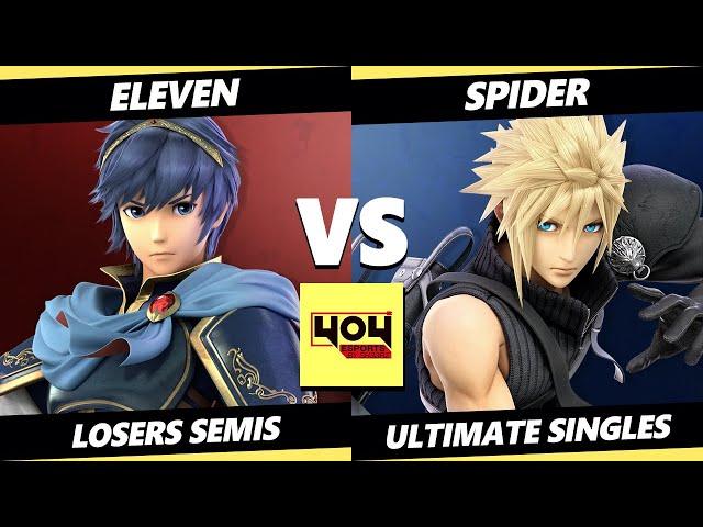 4o4 Weekly Smash 15 LOSERS SEMIS - Eleven (Marth) Vs. Spider (Cloud) Smash Ultimate - SSBU