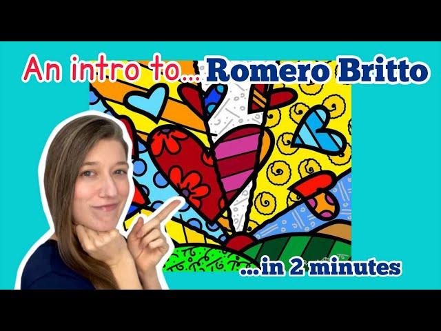 Romero Britto | 2 Minute Crash Course for kids, teens & teachers