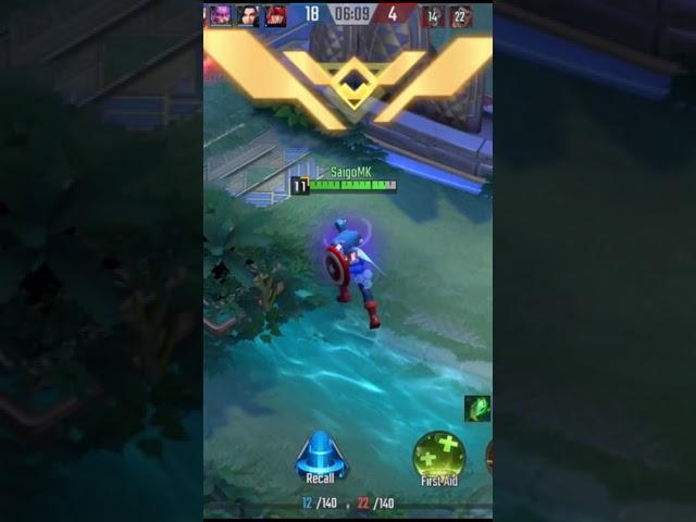 Captain America in GAME - MARVEL Super War