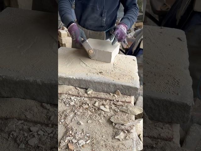 Splitting 75mm walling️ #walling#stone#asmrsounds#naturalstone#stonework