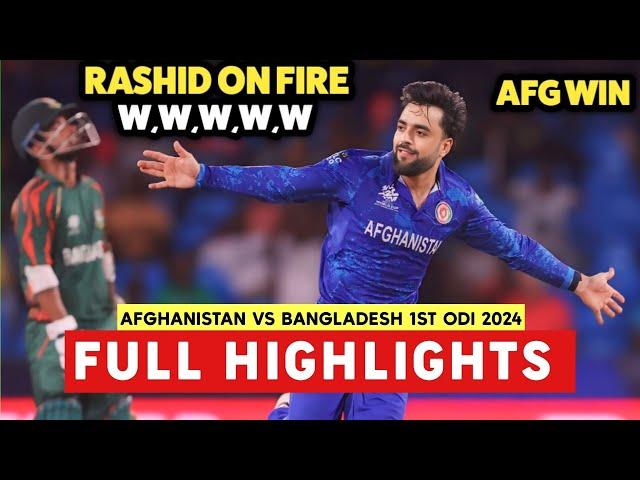 Full Highlights . Afghanistan Vs Bangladesh  1st Odi Match Highlights 2024 - Ban Vs Afg