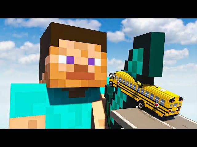 Cars vs Steve (Minecraft) | Teardown