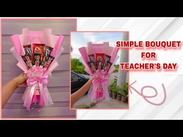 CHOCOLATE BOUQUET FOR TEACHER'S DAY | DIY