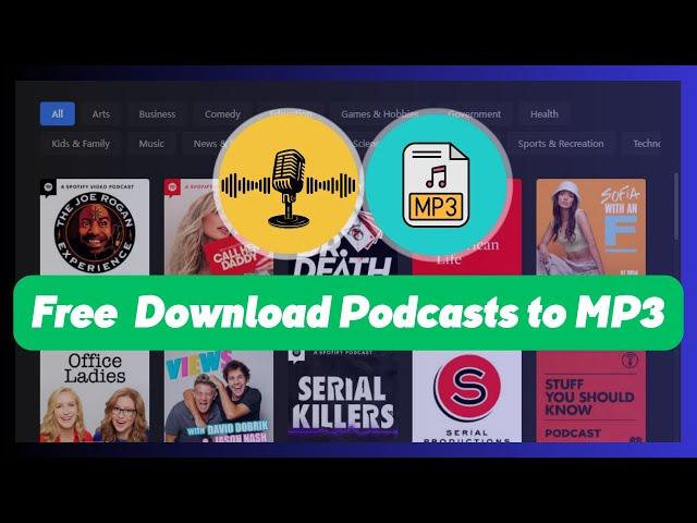 Free Download Podcasts to MP3 Files - 100% Work