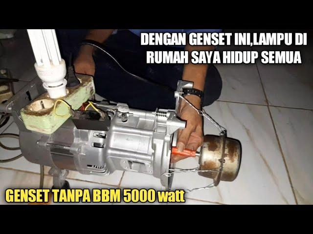 GENSET TANPA BBM 5000 WATT OVER UNITY