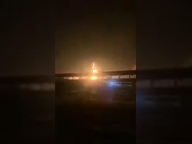 The mayor of Krasnodar announces a fire at an oil refinery, and a drone attack is likely