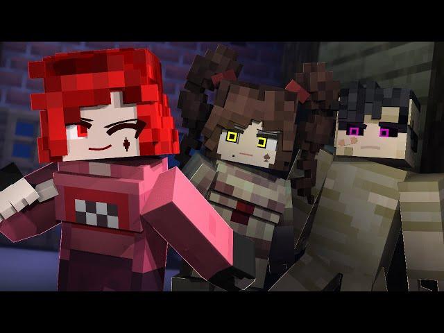  Ghost Mansion Hunters!  - Minecraft Halloween Animation