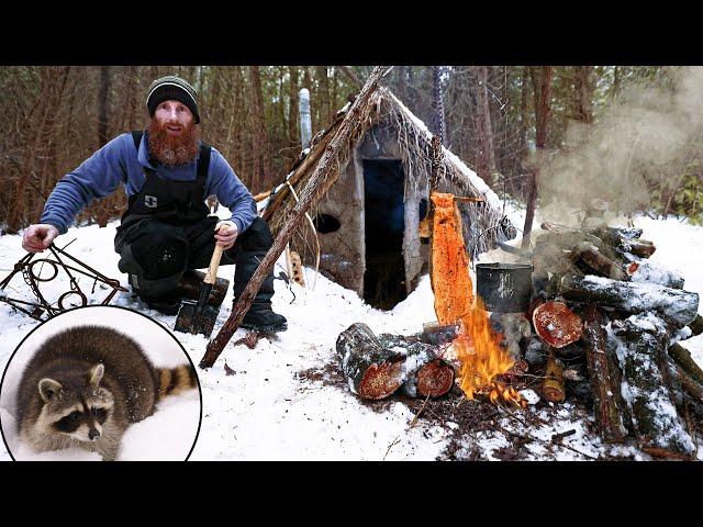 Winter Survival Trap Challenge (Deadly Techniques) - Eating Whatever I Catch!