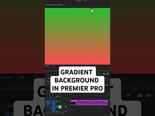 How To Create a Gradient Background In Premiere Pro.