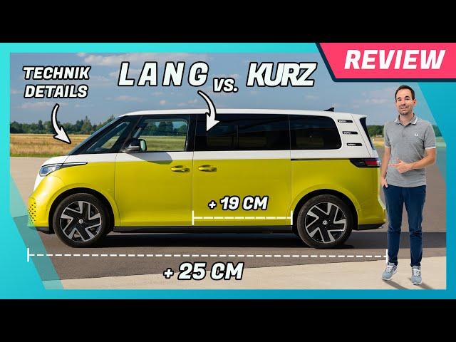 ID. Buzz Langversion vs. kurzer Radstand | Vergleich: Sitze, Kofferraum & Technik im Test!