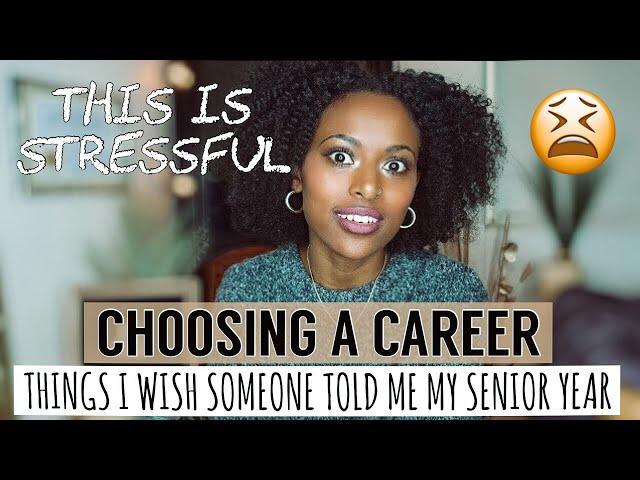 HOW TO CHOOSE A CAREER PATH IN HIGH SCHOOL | You Deserve A Stress Free Senior Year (2021)